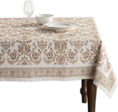 100% Cotton Cover - 60"X60" Square Fall Decorative Dinning Tablecloths