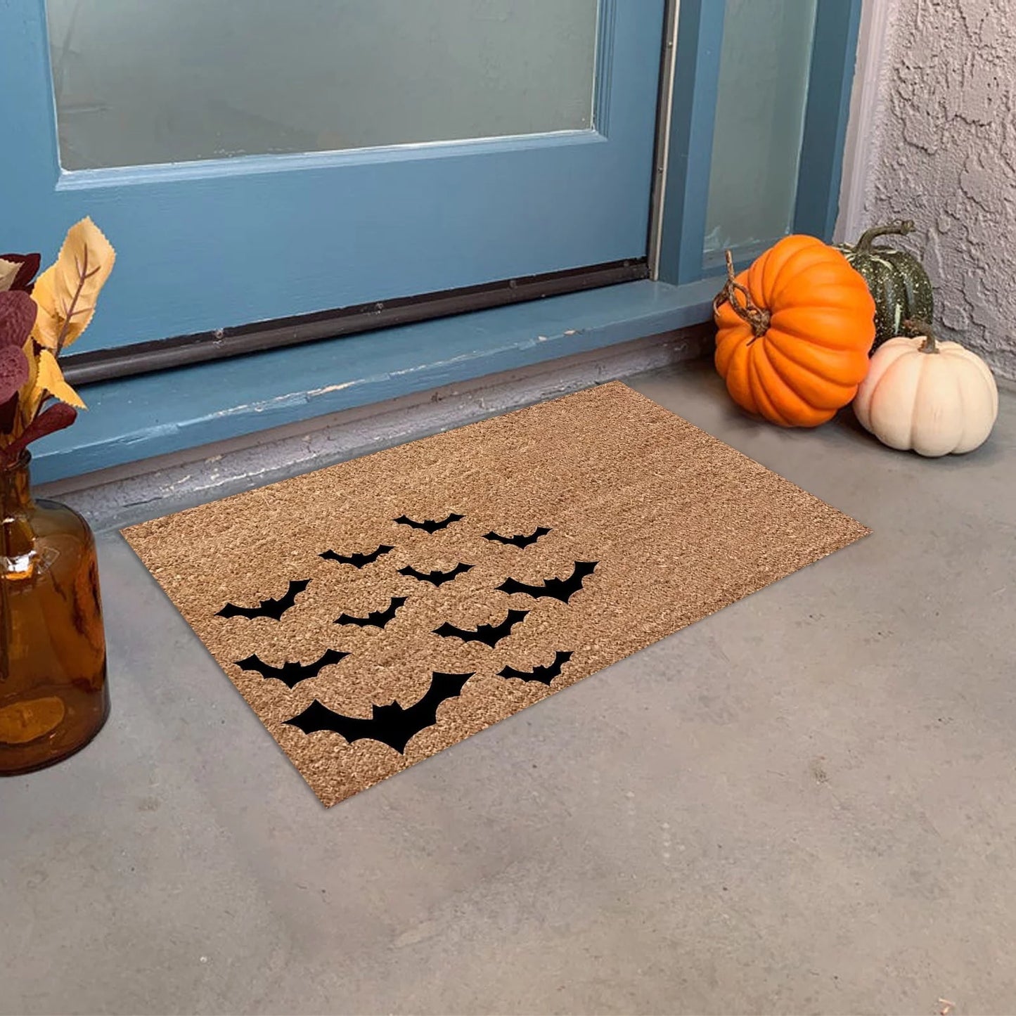 Bats/ Ghost/ Boo Halloween Rug