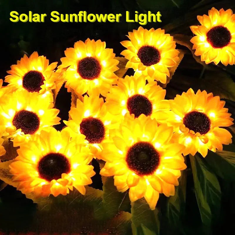 Solar Powered LED Sunflowers