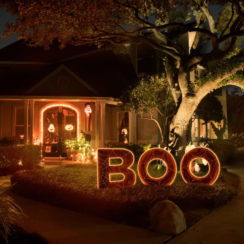 47" Halloween BOO Sign with LED Lights