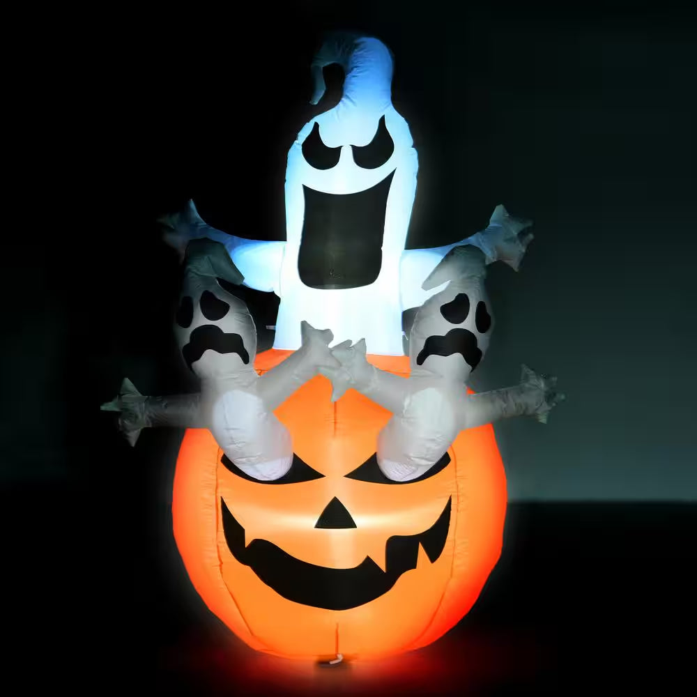 Ghost Jack O Lantern Inflatable