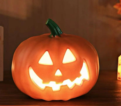 Halloween Pumpkin Light up Jack O Lantern Pumpkin Figurine 