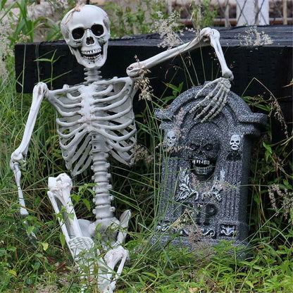 Skeleton Poseable with LED Eyes Life Size