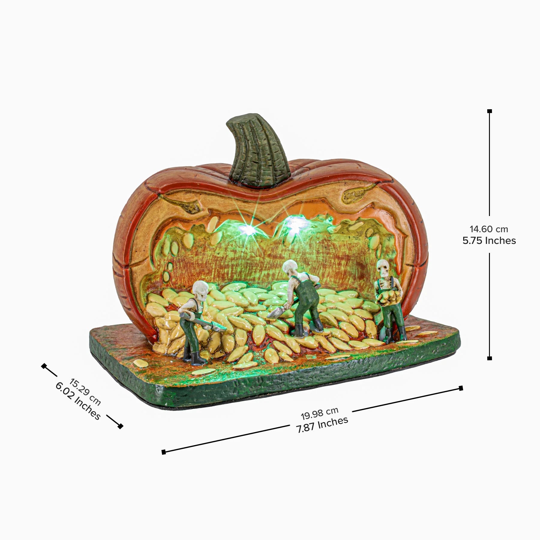 FG Square Gourd Gathering Ghouls Pumpkin Theme Halloween Village