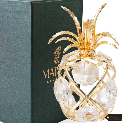 24K Gold Plated Mini Pineapple Tabletop Ornament 